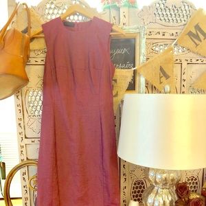 PRADA maroon shift dress